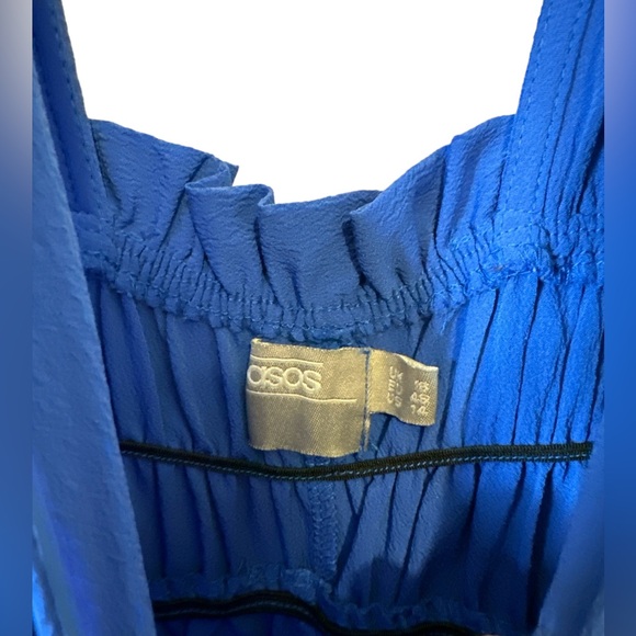 ASOS Cerulean Blue Flowy Jumper 100% Polyester - Picture 3 of 3